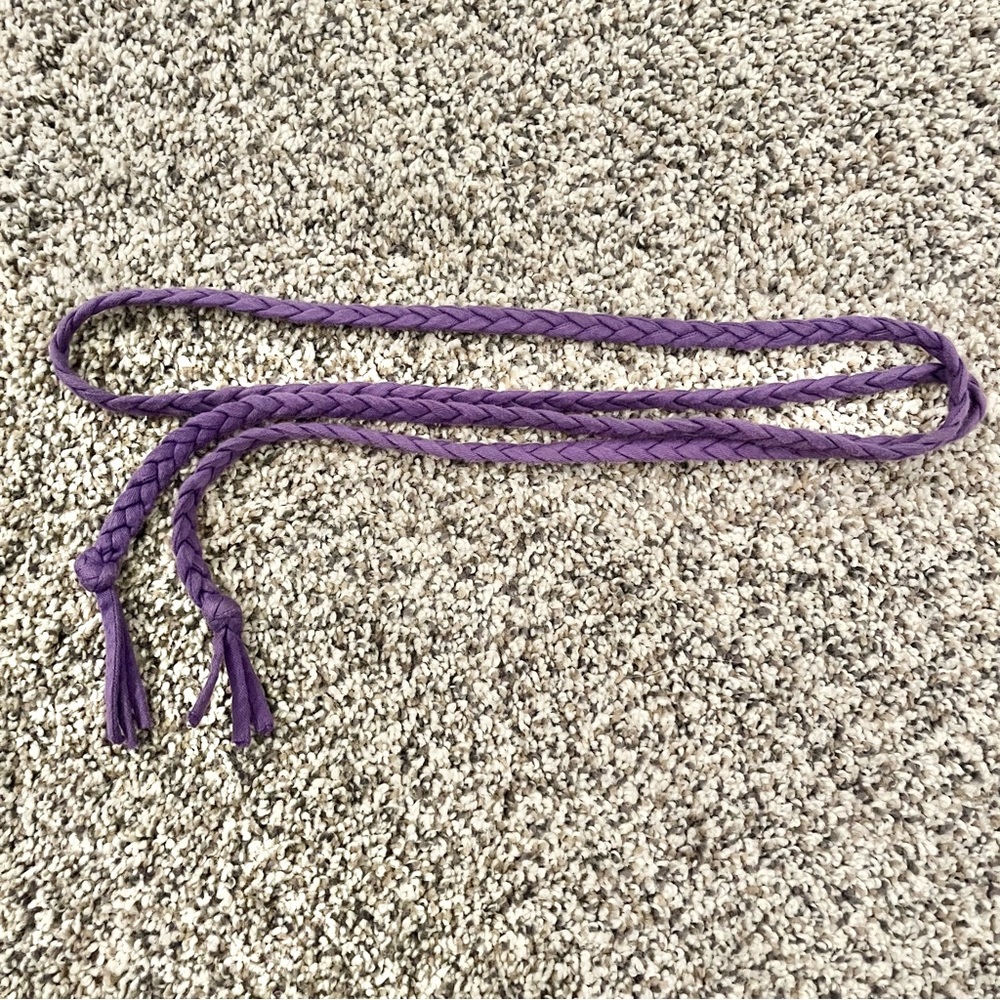 American Apparell Purple Braided Belt